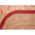 thumbnail image 6 of Chouhan Rugs Natural Jute Red Bordered Rug Bohemian Rug Decor Rug Handwoven Rug Custom Rug Decorative Rug, 6 of 8