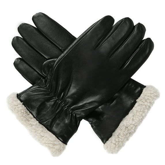 Luxury Lane Women's Long Lambskin Leather Gloves