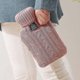 thumbnail image 3 of 1000ml Knitted Hot Water Bottle Solid Color Water-filled Bag Cloth Cover Hand Warmer Winter Soft Ho, 3 of 5