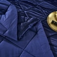 thumbnail image 6 of JML 6 Piece Silky Satin Bed in a Bag Comforter Set with Sheets,Twin, Navy, 6 of 7