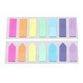 thumbnail image 3 of 10 Sets of Tearable Self-Adhesive Sticky Index Tabs, Reusable PET Material, 7 Colors, Flat & Arrowhead Styles Included, 3 of 8