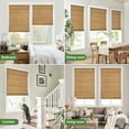 thumbnail image 5 of LazBlinds Cordless Bamboo Roman Shades, Privacy Blinds for Interior Windows, Room Darkening Roll Up Bamboo Blinds for Home & Patio, 39" W x 64" H, Highfield Teak, 5 of 6