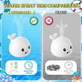 thumbnail image 3 of Gigilli Bebé Ballena Juguete De Baño Usb Recargable Fuente De Baño Juguete 6-12 12-18 Meses Juguetes De Baño Iluminados Rociador Rociador Agua Piscina Bañera Juguetes para Niños Pequeños 1-3 2-4 Bebé, 3 of 5
