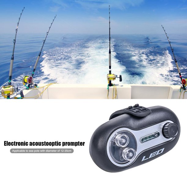 Alarma De Pesca Alarma De Pesca Campana de alarma de mordedura de pez LED ajustable Luz de alerta de punta de caña de pescar nocturna electrónica