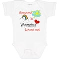 thumbnail image 3 of Inktastic Someone in Wyoming Loves Me Boys or Girls Baby Bodysuit, 3 of 5