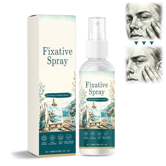 Fast Drying Fixative Spray, Artwork Pastel Fixative Sprays for Art/Fabric