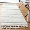 thumbnail image 2 of SAFAVIEH Kenya Winchester Striped Wool Runner Rug, Ivory/Grey, 2'3" x 8', 2 of 7