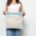 thumbnail image 2 of Blue Coastal Coral Pillow Covers 24x24 Inch Decorative Throw Pillow Cover, Summer Beach Ocean Abstract Art Sofa Pillowcases Accent Cushion Case Home Decor Bedroom Living Room, 2 of 6
