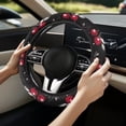 thumbnail image 2 of Uorisanigo Cherry Warm Steering Wheel Cover for Winter Fashion 15 Inch Car Steering Wheel Cover for Women Non Slip Car Steering Wheel Protector for SUV Sedan Vehicle Gift for Birthday, 2 of 8