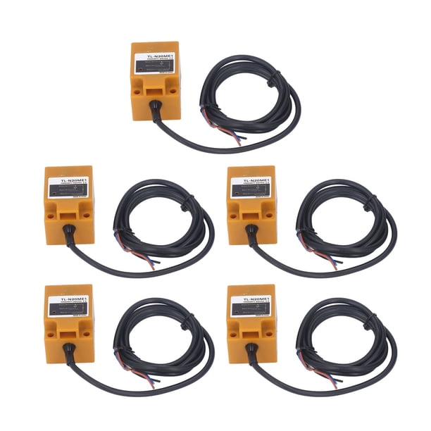TICFOX 5 Uds Interruptores De Proximidad Sensor De Proximidad 200mA Interruptor De Detección De Sensor De Aproximación NPN Normalmente Abierto Detector De Interruptor De Proximidad 10-30VDC