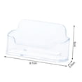 thumbnail image 3 of Homerr Business Card Holder Business Card Container Business Card Case Set 1 Smooth Surface Transparent Convenient Desktop Business Card Display Holder Office Supplies, 3 of 8