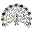 thumbnail image 1 of Women Imitation Rhodium White Metal Brooches with Top Grade Crystal in Multi Color, 1 of 1