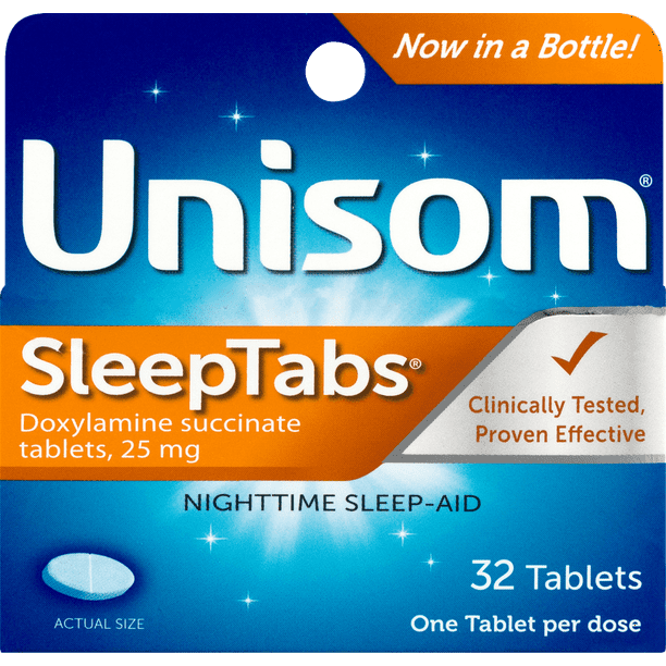 Unisom SleepTabs Tablets (32 Ct), Sleep-Aid, Doxylamine succinate