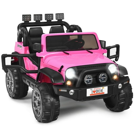 UPC: 7596874581538 | Gymax 12V Electric Kids Ride On Car w/ Remote Control Storage Box Music Pink