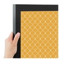 thumbnail image 4 of PinPix ArtToFrames 18x22 Custom Cork Bulletin Board Orange Chain   Poster Board Has a Fabric Style Canvas Finish, Framed in Satin Black (PinPix-577), 4 of 6