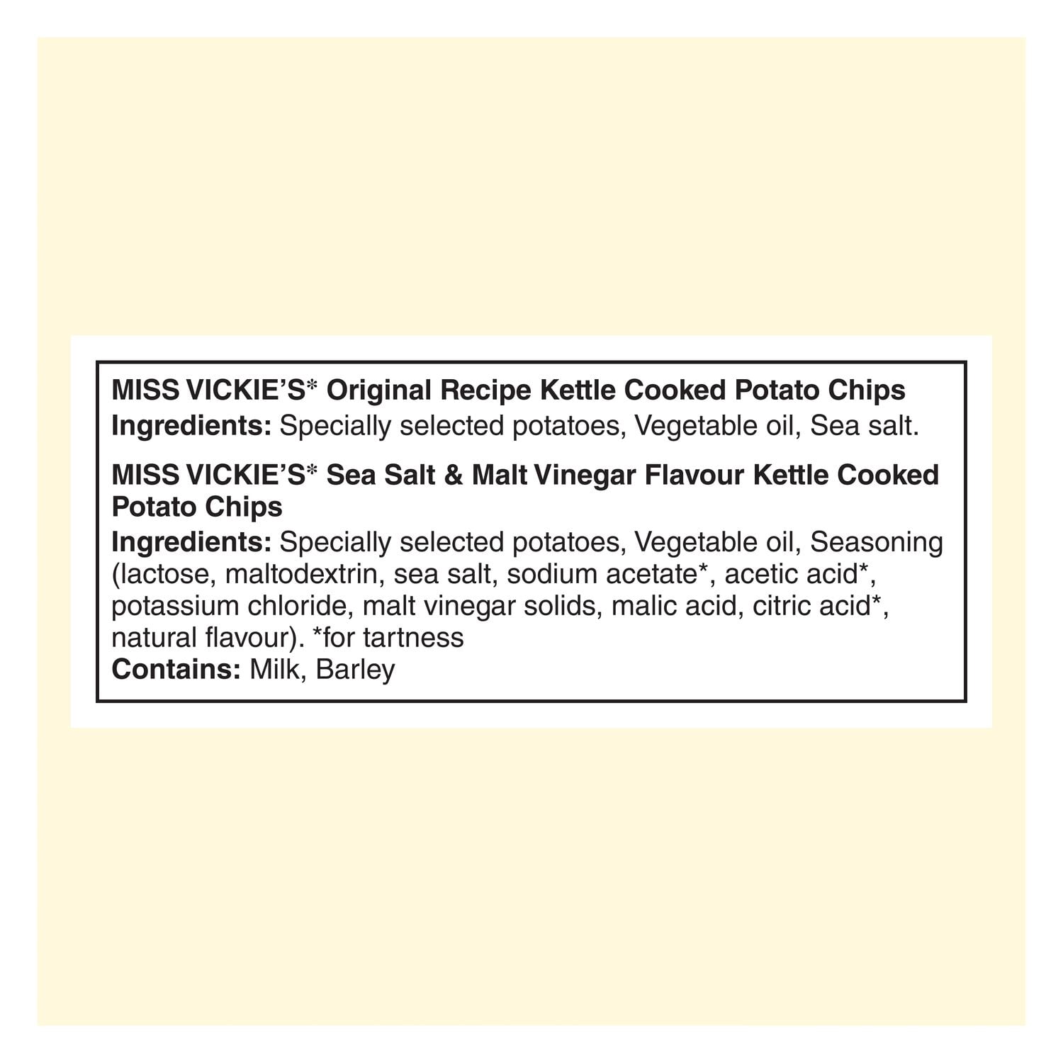 Miss Vickie's Mix Flavoured Snacks 6ct VP