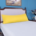thumbnail image 5 of [Pillowcase]-Ultra Soft Microfiber Body Pillowcase, Cozy Machine Washable long Pillow Cover, Yellow, 1 Count, Pillow not included, 5 of 5