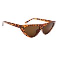 thumbnail image 1 of Gafas de sol de gato Macarena Colorido Lente marrón Marco Plástico Vintaje, 1 of 5