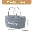 thumbnail image 3 of Cotton Cloth Diaper Organizes Portable Storage Basket with Compartments Foldable Nursery Storage Bin for Baby Essential, 3 of 8