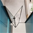 thumbnail image 2 of JERFIT Matte Black Frameless Pivot Shower Door with 1/4" Tempered Glass, Universal Adjustable 34-35 3/8" for Bathroom Enclosure, 2 of 7