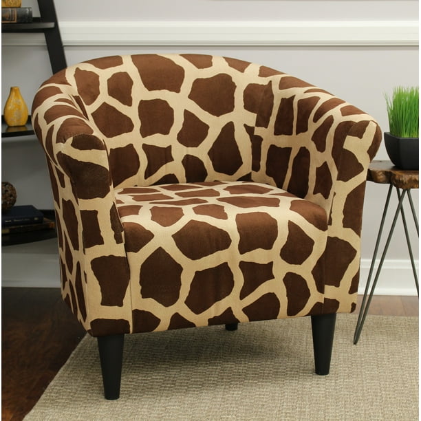 Mainstays Marlee Animal Printed Bucket Accent Chair Com Mainstays Marlee Animal Printed Bucket, Animal Print Furniture