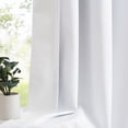 thumbnail image 3 of Flowpartex White Full Blackout Energy Efficient Curtains for Bedroom Solid Thermal Insulated Window Panels Backtab Rod Pocket Drapes, 84"L×54"W 2 Pcs, 3 of 6