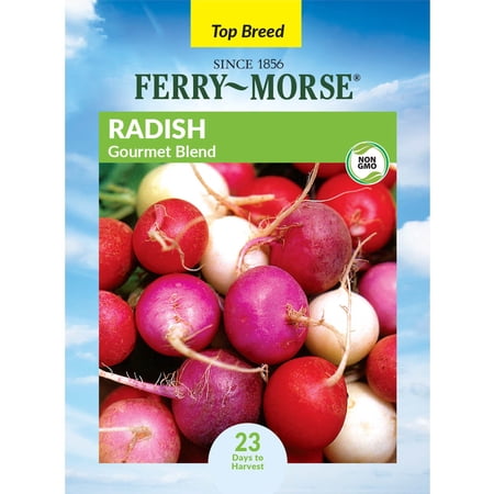 Ferry-Morse 1.3G Radish Gourmet Blend Annual Vegetable Seeds, Full Sun