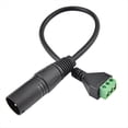 thumbnail image 2 of Cable Convertidor de Tornillo Sin Soldadura de 2 Conectores XLR Macho A Terminal de 3 Pines para Micrófono de Estudio, Altavoces y Grabación en ., 2 of 8