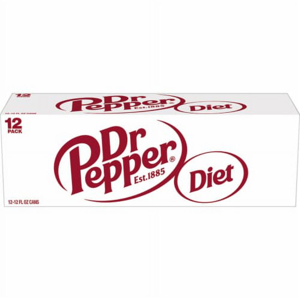 Pack of 2 - Diet Dr Pepper Soda Cans 12 pk / 12 fl oz