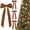 Brown, variant on 15Pcs Burgundy Velvet Ribbon Bows Christmas Tree Decorations,5in x 10in Xmas Ornaments for Tree Home Party Front Door Wreath Garland Holiday Decor