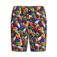 thumbnail image 3 of Picia Bowling Colorful Pajama Shorts for Men, Men's Pajama Bottoms, Sleepwear,Short Pajama Pants-Large, 3 of 9