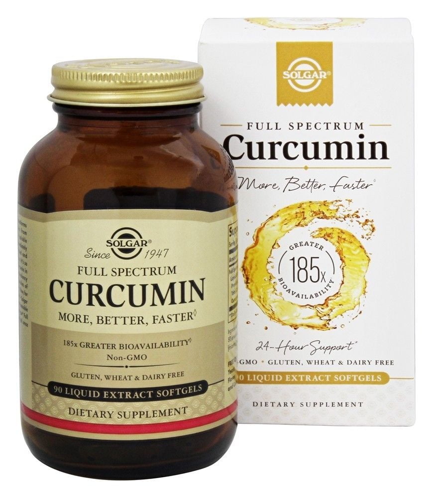Solgar Full Spectrum Curcumin Liquid Extract (90 Softgels)