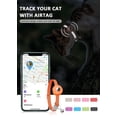 thumbnail image 2 of Collar AirTag para gatos, collar reflectante para gatitos, collar desmontable para gatos Apple Air Tag, collar GPS para gatos con soporte para AirTag y cascabel (naranja) (naranja), 2 of 5