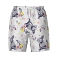 thumbnail image 4 of Lsque Mens Swim Trunks Rabbit And Butterfly Pattern - Bathing Suit Compression Liner - Beach Swim Shorts Swimwear - (S-3XL) - Stretch Quick Dry -X-Large, 4 of 9