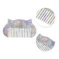 thumbnail image 2 of Unique Bargains 1 Pc Durable Cat Hair Comb Purple Acetate Sheet, 2 of 5