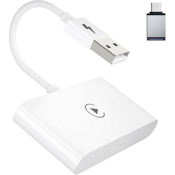 Wireless CarPlay Adapter 2024 Upgraded, Converts Factory Wired CarPlay to Wireless, Plug and Play Car Play Wireless Adapter Dongle, Compatible with iPhone Multi-User Seamless Connection, White