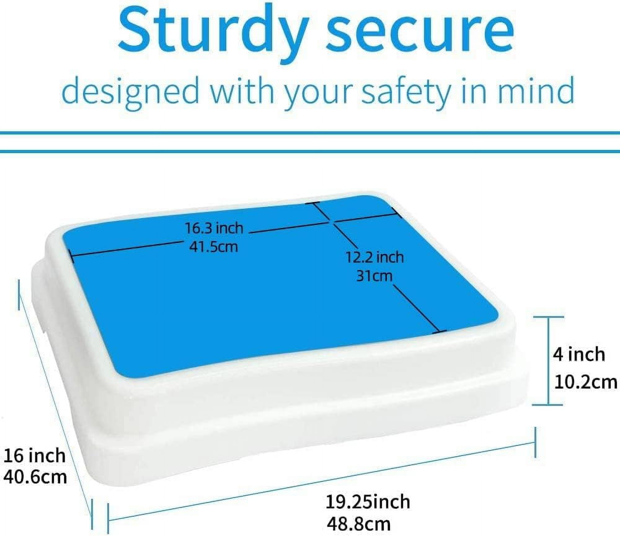 Vive Bath Shower Step Stool (4.5) - Slip Resistant Stackable