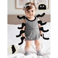 thumbnail image 6 of RUINIXCW Toddler Baby Halloween Spider Costume Infant Boy Girl Halloween Animal Cosplay Outfit Sleeveless Tops Socks Hat Set Dress Up Party Clothes, 6 of 10