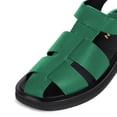 thumbnail image 3 of YDN Women Closed Square Toe Fisherman Sandals Platform Adjustable Strap Flats Summer Outdoor Dressy Shoes Size 7 Green, 3 of 4