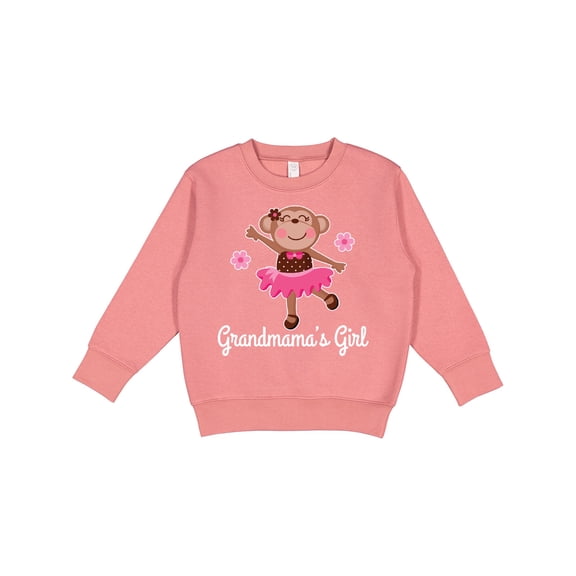 Inktastic Grandmama Girl Ballerina Monkey Toddler Sweatshirt