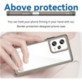 thumbnail image 2 of Case for Xiaomi Redmi Note 12 Pro Phone Case Slim Dropproof [Defend from Drop/Scratch/Slip/Fingerprint] Clear Acrylic Hard Back Soft TPU Bumper Hybrid Phone Cover for Redmi Note 12 Pro-Crystal Black, 2 of 16
