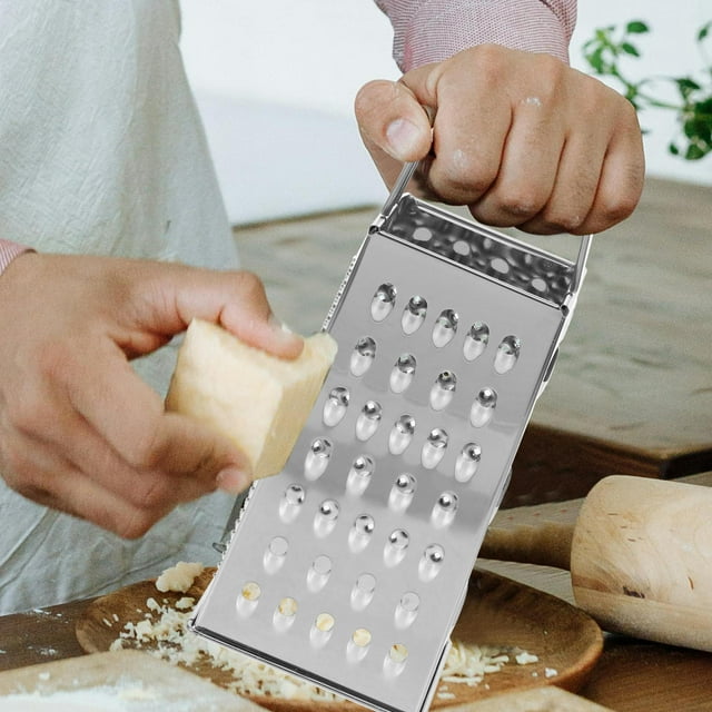 unbranded Rallador Manual Para Verduras Con Acero Inoxidable Ideal Para Preparación Rápida En Cocina Plateado