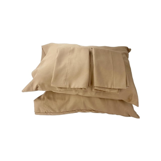 Set 2 almohada Almoda Eco color Caqui con 2 fundas 70000412