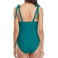 thumbnail image 4 of BeautyIn Monokini pour Femmes Maillots de Bain une Pièce Contrôle du Ventre Froncé, 4 of 6