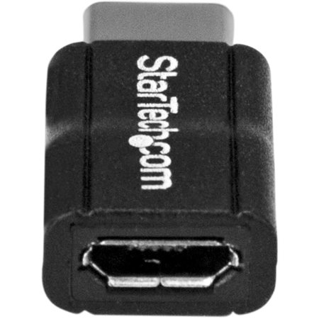 StarTech USB2CUBADP USB Micro-B - Type-C変換アダプター/USB 2.0/480Mbps/オス-メス/ブラック (1袋)
