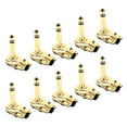 thumbnail image 4 of 10Pcs All Metal Shell 90 Degree Elbow 6.35mm Diameter Guitar Effect Line Audio Welding Plug, 4 of 8