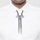 thumbnail image 4 of Cabeza de cabra Western Bolo Tie Traje de vaquero Vintage Hombres Mujeres Collar para Plata Jinwen Corbata Bolo Occidental, 4 of 6