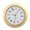gold frame white rom, variant on Compact Small Clock Fit Up Vintage Miniature Round Metal Watch Dials Featuring Roman Numerals for Craft Projects