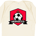 thumbnail image 4 of Inktastic Soccer Morocco Flag Banner Boys or Girls Long Sleeve Baby Bodysuit, 4 of 5