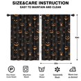 thumbnail image 2 of Blackout Kids Curtains,Black Halloween Pumpkin Faces Childrens Insulated Curtains Set Of 2,Bedroom Essentials,Toddler Room Decor 42"x63", 2 of 5